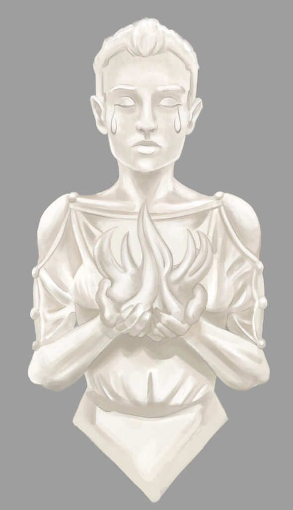 Goddess of Light, fire and sacrifice.